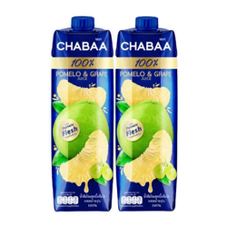 Combo nước ép bưởi & nho 100% Chabaa hộp 1L (2 Hộp)