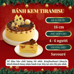 Bánh kem Tiramisu 16cm Savoure 700g (1 Cái)