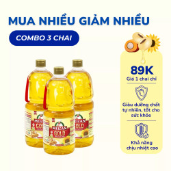 Combo 3 Chai Dầu Ăn Meizan 2L