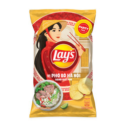 Snack vị phở bò Hà Nội Lay's gói 88g (1 Gói)