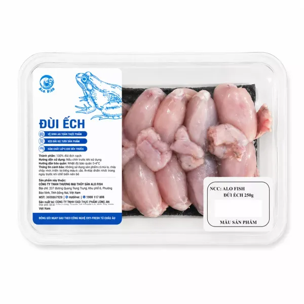 Đùi ếch làm sạch Alo Fish vỉ 250g
