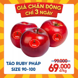 Táo Ruby Pháp size 90-100 (1Kg)