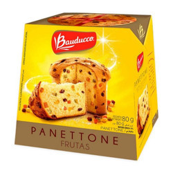 Bánh bông lan Panettone Classic trái cây Bauducco hộp 80g (1 Hộp)