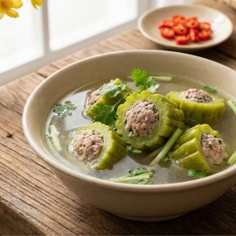 Canh khổ qua Tết