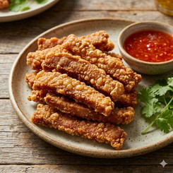 Thưởng Thức Thịt Tẩm Bột Chiên Giòn Tan, Ăn Hoài Không Chán