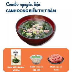 Combo canh rong biển thịt băm