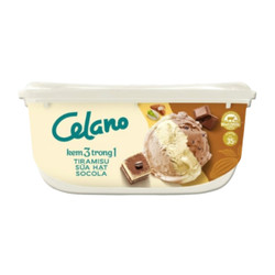 Kem hộp cao cấp hương tiramisu, sữa hạt, socola Celano hộp 860ml (1 Hộp)
