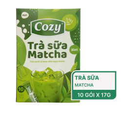 COZY - TRÀ SỮA MATCHA 3IN1 HỘP 10 GÓIx17G