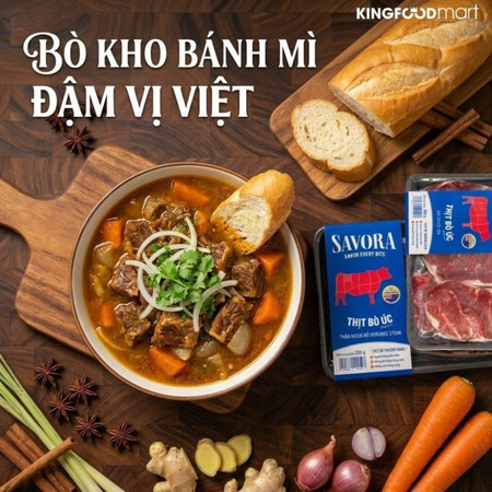 Bò kho bánh mì: Hương vị Việt đậm đà trong từng miếng bò hầm mềm thơm