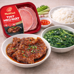 Combo cơm nhà 50k: Cốt lết heo ram mặn & Canh cải ngọt