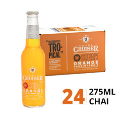 Thùng rượu Sunny Orange Passion Fruit 4.6% Vodka Cruiser 275ml (24 Chai)