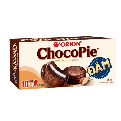 Bánh Choco Pie Dark Orion hộp 198g