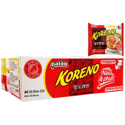 Thùng 24 gói mì vị kimchi Koreno gói 100g (1 thùng)