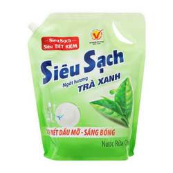 Nước rửa chén siêu sạch trà xanh Lix túi 3.2kg (1 Túi)