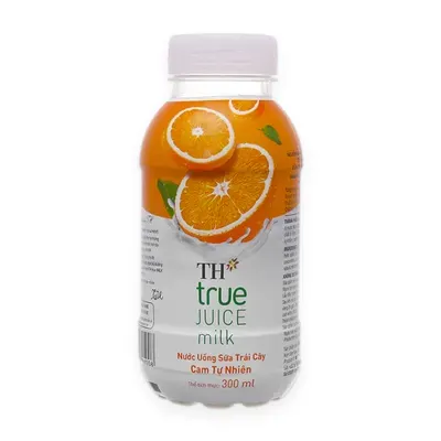 Nước uống sữa trái cây TH True Juice Milk cam chai 300ml