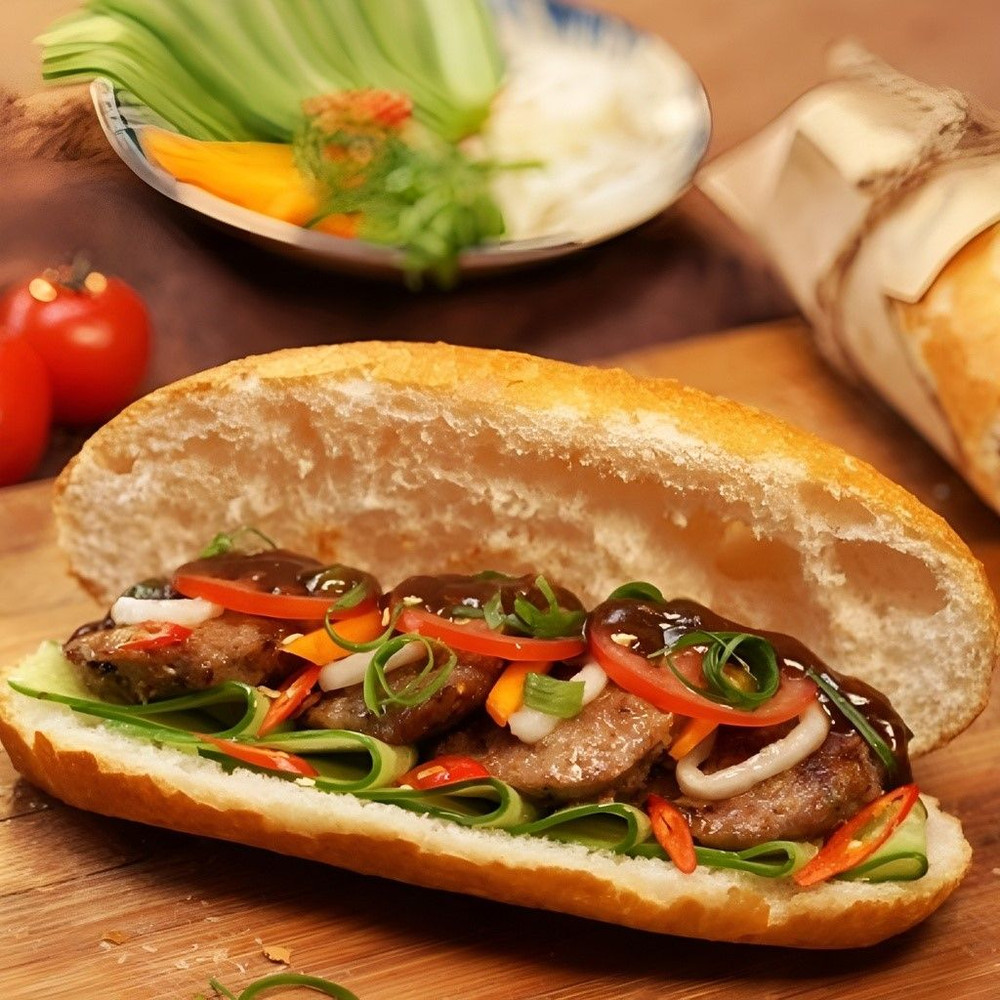 bánh mì thịt nướng