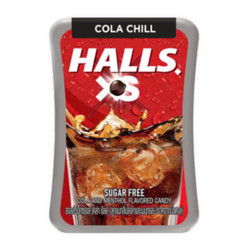 Kẹo ngậm không đường hương Cola Chill Halls XS hộp 12g (1 Hộp)
