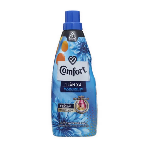 Nước xả vải đậm đặc một lần xả hương ban mai Comfort chai 800ml