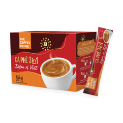 Cà phê sữa hoà tan đậm vị Việt The Coffee House hộp 18 gói x 16g (1 Hộp)