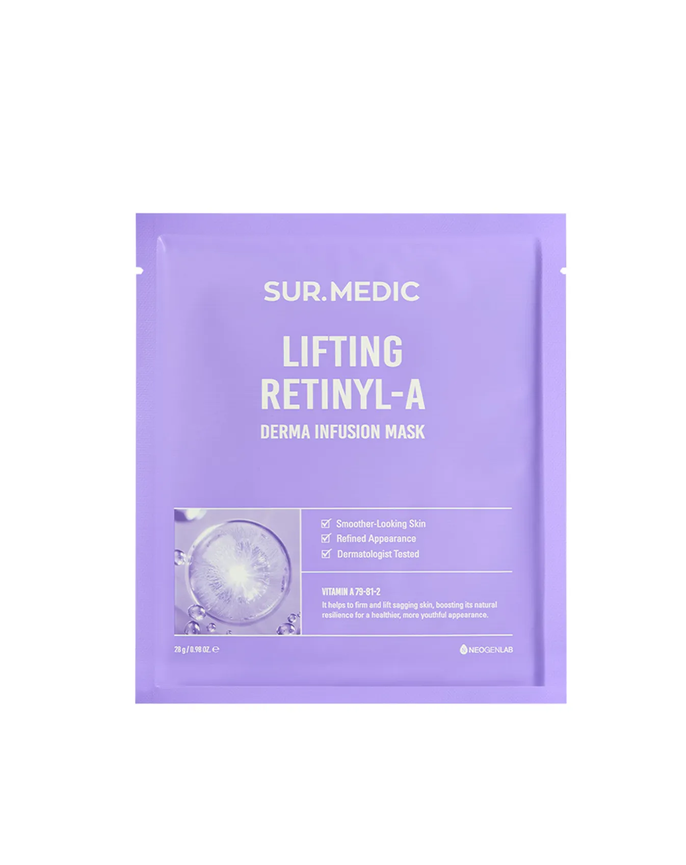 Mặt Nạ Sur.Medic Lifting Retinyl-A Derma Infusion Mask 28g - Image 1