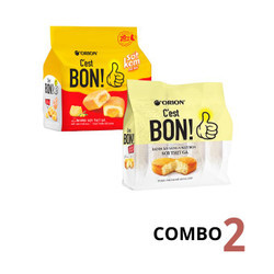Combo ORION C'est BON! - 2 gói bánh ăn sáng sợi thịt gà & sốt kem phô mai