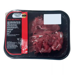 Bắp bò mát cắt lát Fohla khay 200g (1 Khay)