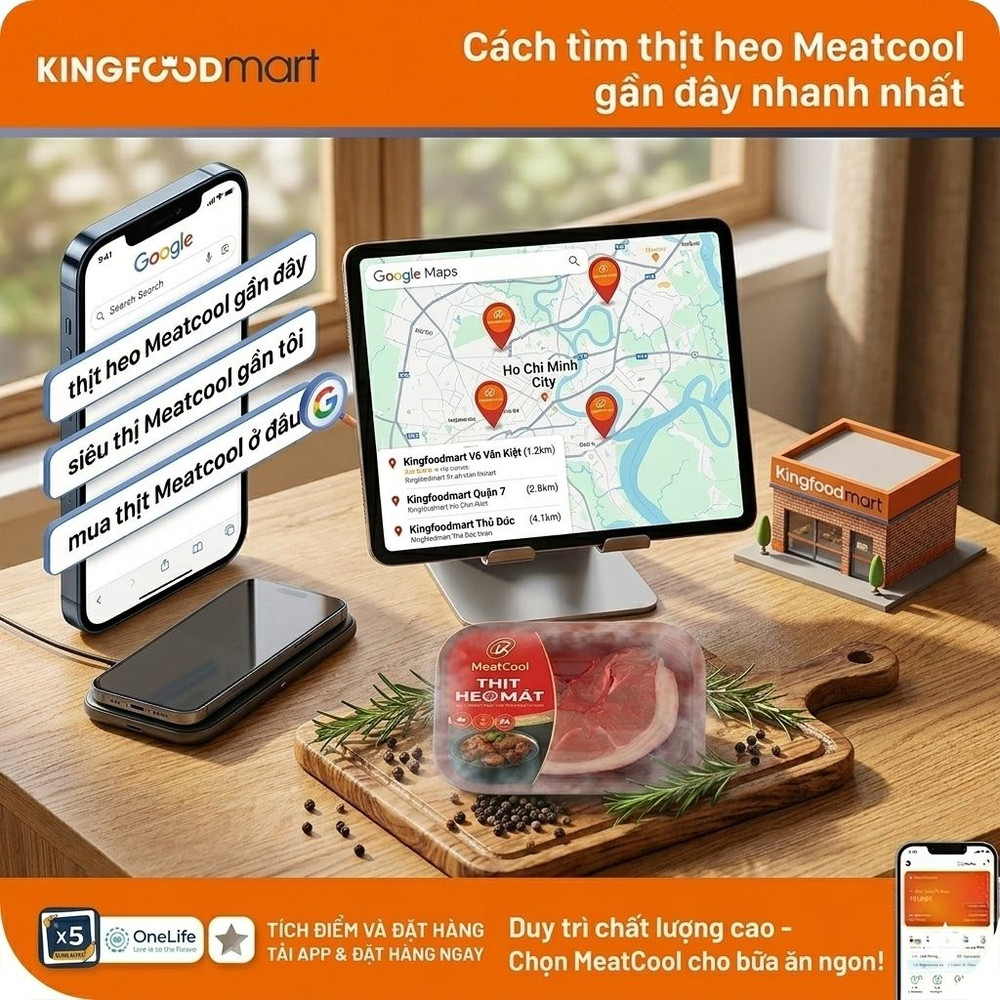 Thịt heo Meatcool gần đây: Danh sách địa điểm bán gần bạn tại TP.HCM
