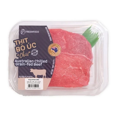Đùi gọ bò Úc cắt steak Freshfoco khay 225g