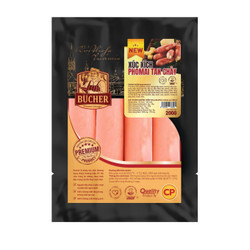 Xúc xích phô mai tan chảy CP gói 200g (1 gói)