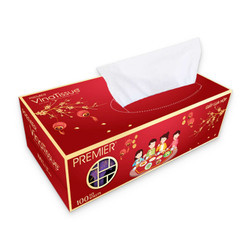 Khăn giấy rút tết Vinatissue Premier hộp 100 tờ