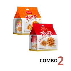 Combo Karo Richy - 2 gói bánh trứng tươi chà bông nhiều vị