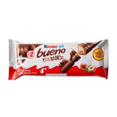 Socola Buoeno nhân hạt phỉ và sữa Kinder gói 43g