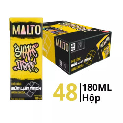 Thùng sữa lúa mạch socola Lof Malto 180ml (48 Hộp)