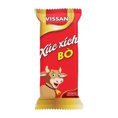 Xúc xích tiệt trùng bò Vissan gói 280g