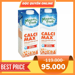 Combo sữa tươi tiệt trùng giàu canxi Meadow Fresh 1l (2 Hộp)