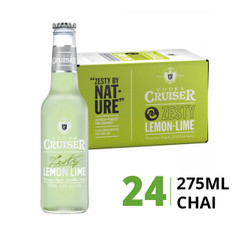 Thùng rượu Zesty Lemon-Lime 4.6% Vodka Cruiser 275ml (24 Chai)