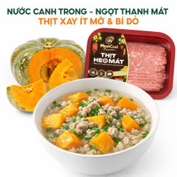 Combo canh bí đỏ thịt bằm
