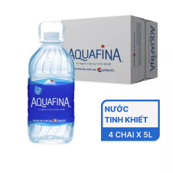 Thùng nước uống tinh khiết Aquafina 5l (4 chai)