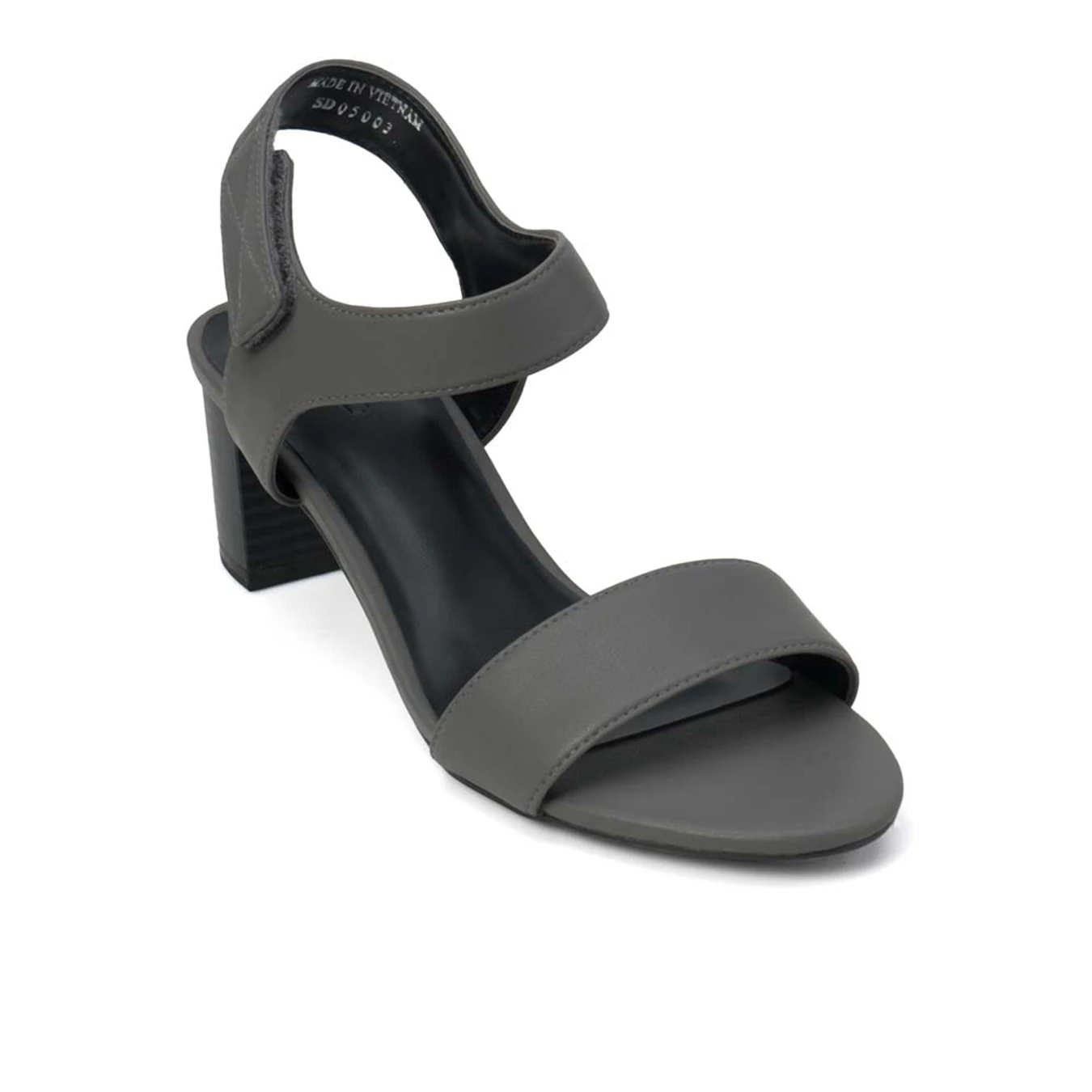 Giày Sandal Gót Vuông Quai Xé Dán - Image 2