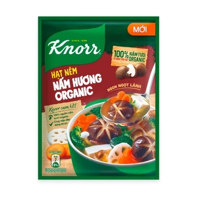 Hạt Nêm Knorr Chay Nấm Hương Organic Gói 170g