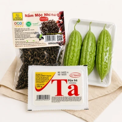 Combo canh khổ qua chay