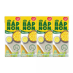 Lốc sữa bắp non Lif hộp 180ml (4 Hộp)