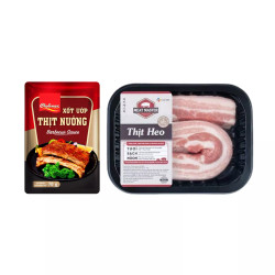 Combo Ba rọi heo 400g & Xốt ướp thịt nướng Cholimex 70g