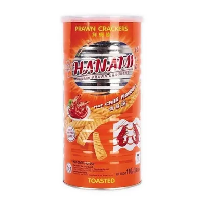 Snack tôm ớt Hanami lon 110g
