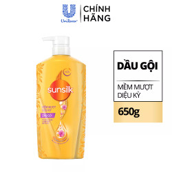 Dầu gội mềm mượt diệu kỳ Sunsilk chai 650g (1 Chai)