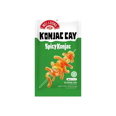 Lá sách bò chay Weilong vị chua cay gói 50g