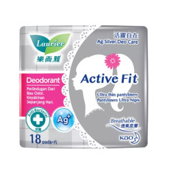 Băng vệ sinh hàng ngày phân tử bạc khử mùi Laurier gói 18 miếng