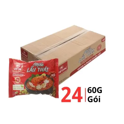 Thùng 24 gói miến lẩu thái Vifon 60g