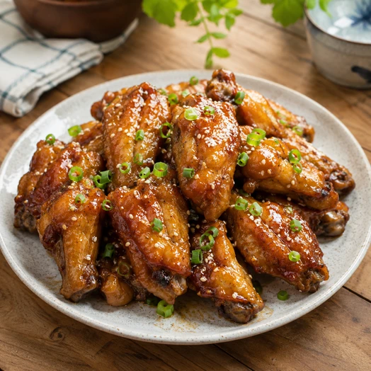 Cánh gà chiên sốt nước tương vàng giòn, mặn ngọt cực bắt vị