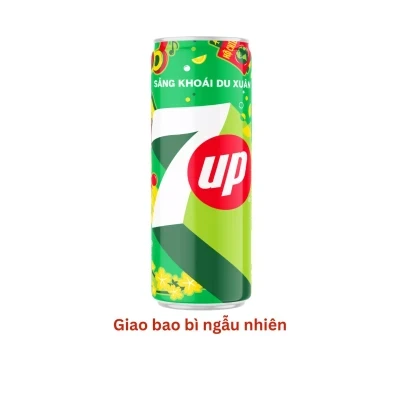Nước ngọt soda chanh không calo 7up lon 320ml